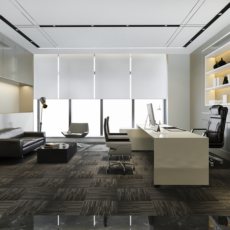 3d rendering luxury business meeting and working room in executive office